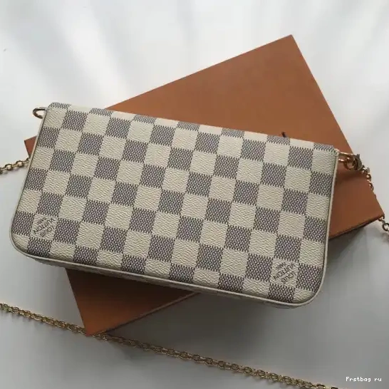 Frstbag ru Vuitton Pochette N63106 Felicie Bag Louis Damier 0511